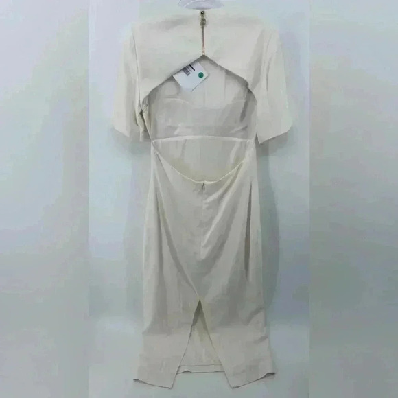 NWT $2300 Brandon Maxwell Women's White Backless Cutout Cady Dress Size 8 - Picture 7 of 15